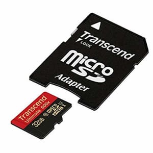 Transcend 32 GB microSDHC Class 10 UHS-I Memory Card with Adapter 90 MB/S (TS32GUSDHC10U1) for $18 Transcend 32 GB microSDHC Class 10 UHS-I Memory Card with Adapter 90 MB/S (TS32GUSDHC10U1) for $18