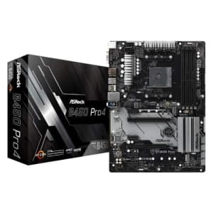 ASRock ATX Motherboard (B450 PRO4) for $136
