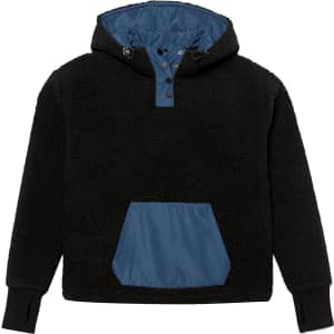 Amazon Essentials Women's Teddy Fleece Pullover Jacket for $13