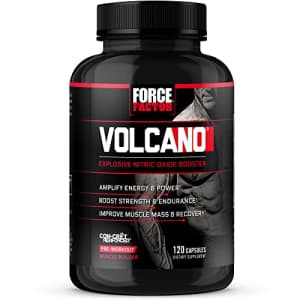 Force Factor Volcano Pre Workout Nitric Oxide Booster Supplement for Men with Creatine and L-Citrulline to Boost for $26