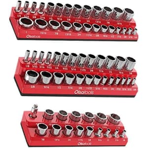 Olsa Tools 3-Piece Magnetic Socket Organizers for $40