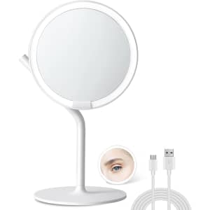 Amiro 8.5" LED Makeup Mirror for $30
