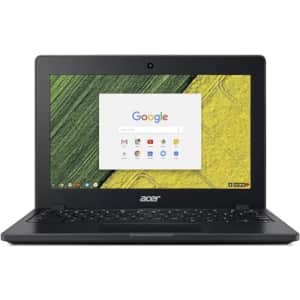 acer Rugged & Spill Resistant Chromebook 11 C771T, Intel Celeron 3855U, 11.6" HD Touch Display, 4GB for $170
