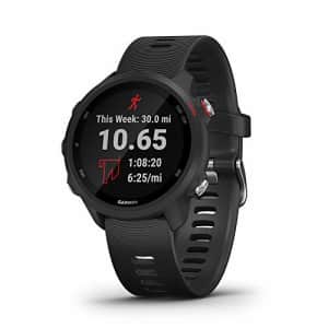 Garmin Forerunner 245 Music, GPS Running Smartwatch with Music and Advanced Dynamics, Black for $184