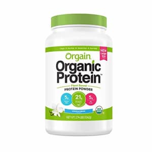 Orgain Organic Protein Plant Based Powder Vanilla Bean (2.74 lbs.) for $46