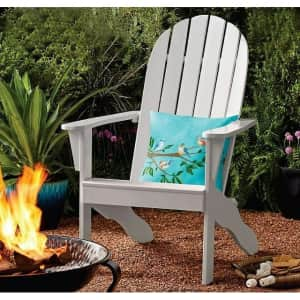 Mainstays Wood Outdoor Adirondack Chair for $62