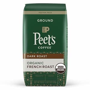Peet's Coffee Organic French Roast, Dark Roast Ground Coffee, 18 Oz for $13 Peet's Coffee Organic French Roast, Dark Roast Ground Coffee, 18 Oz for $13
