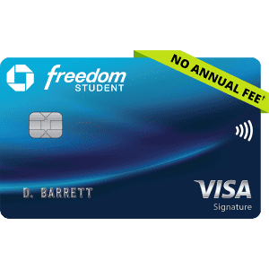 Chase Freedom® Student credit card: $50 Bonus after first purchase