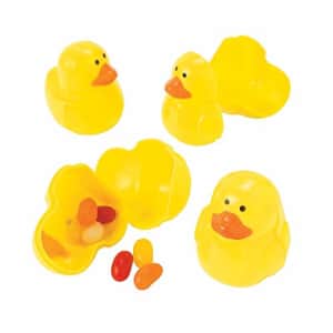 Fun Express - Duck Easter Egg for Easter - Party Supplies - Containers & Boxes - Plastic Containers for $19