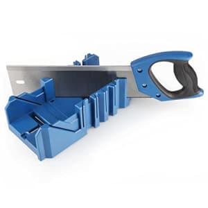 Olympia Tools Saw Storage Mitre Box with 14-Inch Backsaw with 90 degree, 45 degree, and 22-1/2 for $20