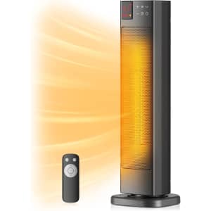 Pelonis 1,500W Oscillating Tower Heater for $59 Pelonis 1,500W Oscillating Tower Heater for $59