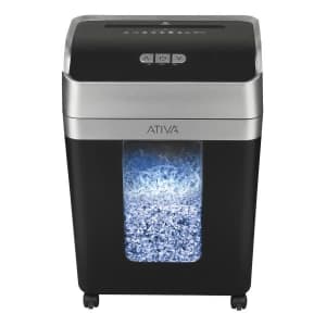 Ativa 12-Sheet Micro-Cut Paper Shredder for $91 Ativa 12-Sheet Micro-Cut Paper Shredder for $91