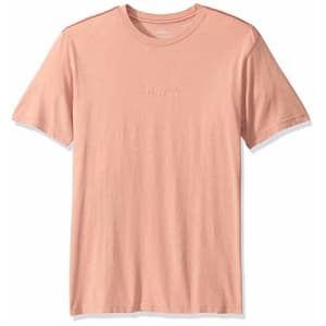 RVCA Men's Small Short Sleeve Crew Neck T-Shirt, Sherbet Pink, S for $28
