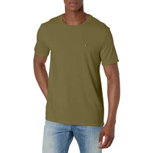 Tommy Hilfiger Men's T Shirt Original Short Sleeve Tee, Wild Olive, SM for $17