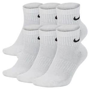 Nike Everyday Cushion Ankle Training Socks (6 Pair), Men's & Women's Ankle Socks with Sweat-Wicking for $14 Nike Everyday Cushion Ankle Training Socks (6 Pair), Men's & Women's Ankle Socks with Sweat-Wicking for $14