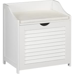 Household Essentials Single Load Hamper Cabinet Seat for $58 Household Essentials Single Load Hamper Cabinet Seat for $58