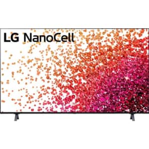 LG 49.5" NanoCell 75-Series 50NANO75UPA 4K UHD Smart TV for $455