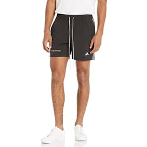 adidas Men's Standard Length Daniel Patrick Swim Shorts, Black/Linen, Small for $14