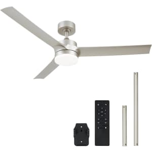 Vonluce 52" 6-Speed Modern Ceiling Fan w/ Light for $55