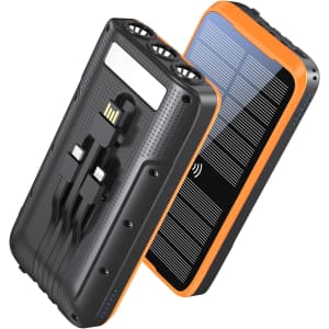 43,800mAh Portable Solar Battery Pack for $30