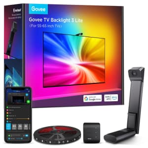 Govee 11.8-Foot TV Backlight 3 Lite for 55" to 65" TVs for $75 Govee 11.8-Foot TV Backlight 3 Lite for 55" to 65" TVs for $75