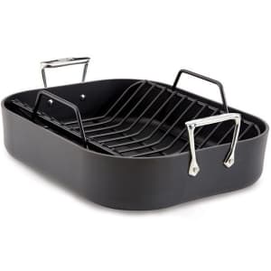 All-Clad Hard Anodized 13" x 16" Large Roaster w/ Rack for $50 All-Clad Hard Anodized 13" x 16" Large Roaster w/ Rack for $50