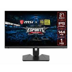 MSI Full HD Gaming RGB Non-Glare Super Narrow Bezel 1ms 1920 x 1080 144Hz Refresh Rate Adjustable for $160