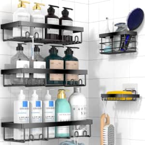 Adhesive Shower Caddy 5-Pack for $14 w/ Prime