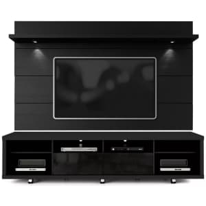 Manhattan Comfort Cabrini 2.2 86" Wall Panel and TV Stand Combo for $541