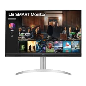LG Smart Monitor (32SQ730S) - 32-Inch 4K UHD(3840x2160) Display, webOS Smart Monitor, ThinQ Home, for $280