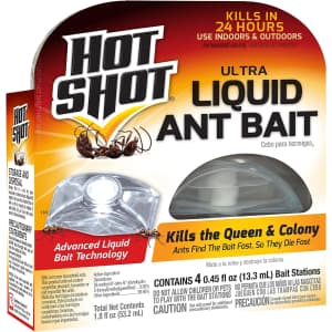 Hot Shot Ultra Liquid Ant Bait 4-Pack for $7
