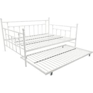 DHP Metal Full Size Daybed w/ Twin Size Trundle for $196