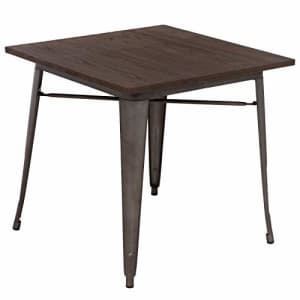 FDW Kitchen Table Metal Dining Table Metal Table 31 x 31 Inches Bar Coffee Table Home Restaurant for $118