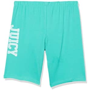 Juicy Couture Girls' Active Bike Shorts, Aqua Green, 7 for $10