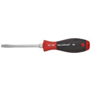 Wiha Tools Wiha 30816 Slotted Screwdriver, Heavy Duty with SoftFinish Cushion Grip Handle, 6.5 x 100mm for $23