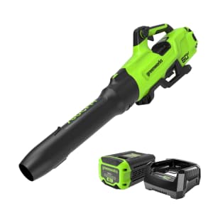 Greenworks 750 CFM Leaf Blower w/ 4.0Ah Li-Ion Battery & 6A Charger for $198