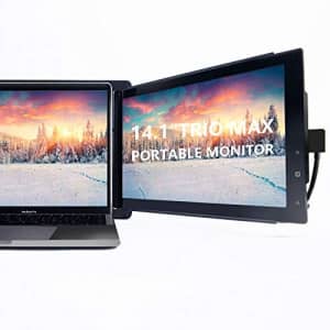 Trio Max Portable Monitor for Laptop, Mobile Pixels 14.1" Full HD IPS Display, Dual or Triple for $200