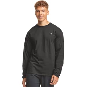 Hanes Athletics Men's Long Sleeve Jersey Tee for $8 Hanes Athletics Men's Long Sleeve Jersey Tee for $8