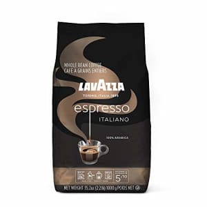 Lavazza Caffe Espresso Whole Bean Coffee Blend, Medium Roast, 2.2-Pound Bag for $30
