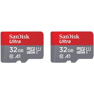 SanDisk 32GB Ultra MicroSDHC UHS-I Memory Card 2-Pack for $14 SanDisk 32GB Ultra MicroSDHC UHS-I Memory Card 2-Pack for $14