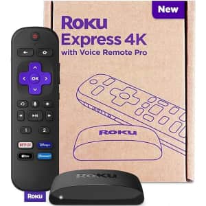 Roku Express 4K with Voice Remote Pro for $35