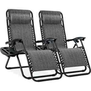 Best Choice Products Zero Gravity Lounge Chair Recliner 2-Count for $90