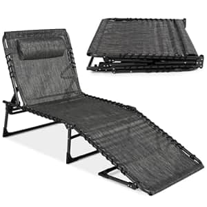 Best Choice Products Patio Chaise Lounge Chair, Outdoor Portable Folding in-Pool Recliner for Lawn, for $55 Best Choice Products Patio Chaise Lounge Chair, Outdoor Portable Folding in-Pool Recliner for Lawn, for $55