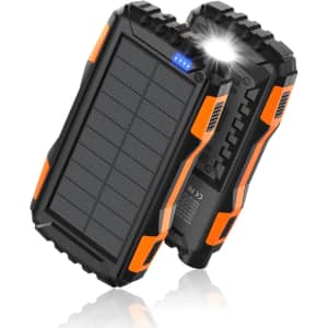 42800mAh Solar Powered Portable Power Bank for $28 w/ Prime