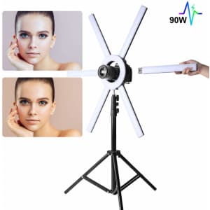 GVM Great Video Maker 90W Dimmable Bi-Color LED Ring Light with Stand for $69 GVM Great Video Maker 90W Dimmable Bi-Color LED Ring Light with Stand for $69