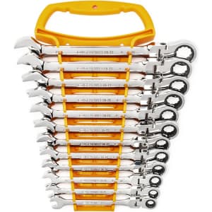 Gearwrench 12-Piece 12 Pt. Flex Head Ratcheting Combination Wrench Set for $138