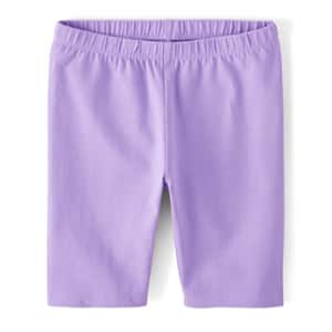 The Children's Place Girls' Bike Shorts, Iris Pop, Small (5/6) for $5