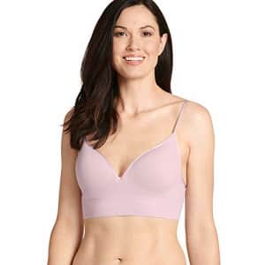 Jockey Women's Activewear Natural Beauty Seamfree Molded Cup Bralette, Faded Mauve, XL for $17 Jockey Women's Activewear Natural Beauty Seamfree Molded Cup Bralette, Faded Mauve, XL for $17