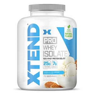 Scivation XTEND Pro Protein Powder Vanilla Ice Cream | 100% Whey Protein Isolate | Keto Friendly + 7g BCAAs for $95