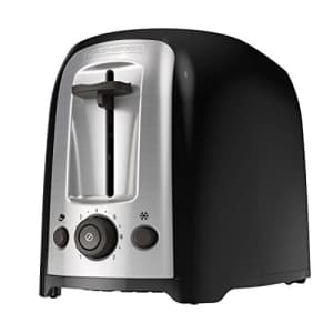 Black + Decker BLACK+DECKER 2-Slice Toaster, TR1278BD, Extra Wide Slots, 7 Shade Settings, 850 Watts, Frozen and for $20